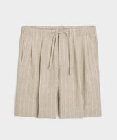 Italian Linen Pinstripe Leisure Short