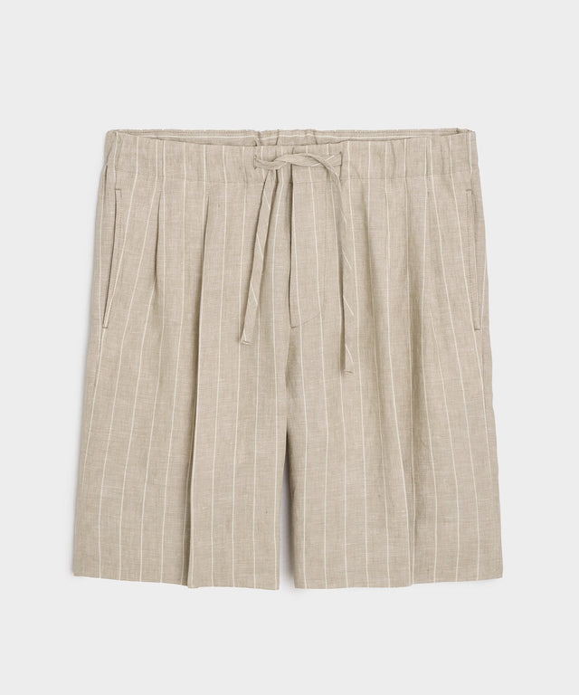 Italian Linen Pinstripe Leisure Short