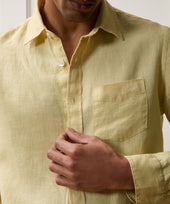 Slim Sea Soft Irish Linen Point Collar Shirt