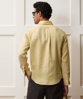 Slim Sea Soft Irish Linen Point Collar Shirt