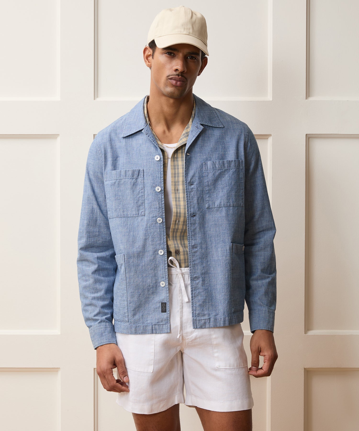 Chambray Guayabera Shirt