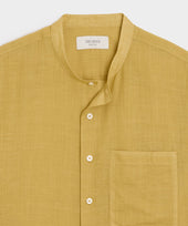 Voile Band Collar Big Shirt