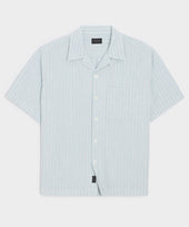 Jacquard Indigo Capri Shirt