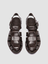 Archive 521 Dark Brown Leather Sandals