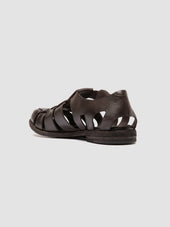 Archive 521 Dark Brown Leather Sandals