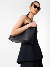 Doublet Leather Medi Bag In Darkest