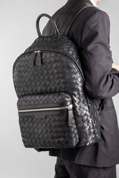 ARMOR 04 - Navy Leather Backpack