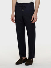 Pantalone jogger in cotone blu