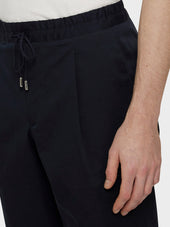 Pantalone Jogger In Cotone Blu