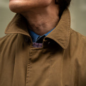 Long Microfibre Raincoat In