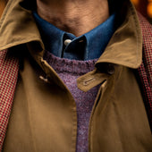 Long Microfibre Raincoat In