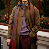 Long Microfibre Raincoat In