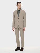 Abito aida in lana e seta beige