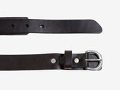No. 222 Harness Buckle Belt, Dark Brown
