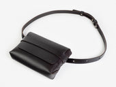 No. 603 Leather Crossbody & Belt Pouch, Dark Brown
