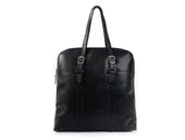 No. 635 Leather Tote Briefcase, Black