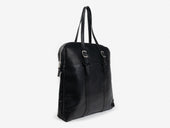 No. 635 Leather Tote Briefcase, Black