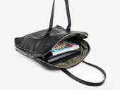 No. 635 Leather Tote Briefcase, Black