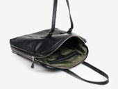 No. 635 Leather Tote Briefcase, Black