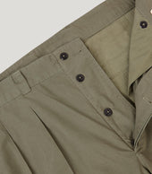 Moss Popelin Army Trousers