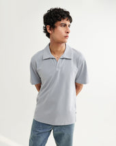 Atwood Textured Organic Cotton Polo Shirt