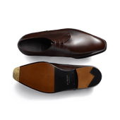 Fusain three eyelets derby [Coffee smooth calfskin]