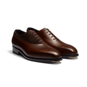 Fusain Asymetrical Oxford [Men Brown shaded calfskin & brown suede calfskin]