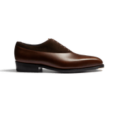 Fusain Asymetrical Oxford [Men Brown shaded calfskin & brown suede calfskin]