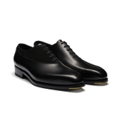 Fusain Asymetrical Oxford [Men Black boxcalf & black suede calfskin]