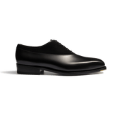 Fusain Asymetrical Oxford [Men Black boxcalf & black suede calfskin]