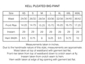 KELL PLEATED BIG PANT - BLACK COTTON RIPSTOP