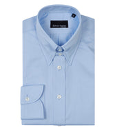 Powder Blue Tab Collar Shirt with Button Cuffs