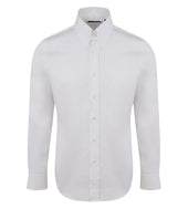Tab Collar Shirt With Button Cuffs