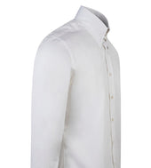 Tab Collar Shirt With Button Cuffs