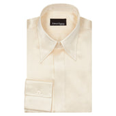 Champagne Point Collar Silk Shirt
