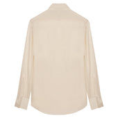 Champagne Point Collar Silk Shirt