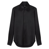 Point Collar Silk Shirt