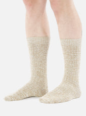 Dark Slub Knit Slub Sock