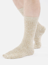 Dark Slub Knit Slub Sock