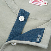 13 Ounce Henley L/S Sage
