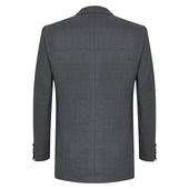 Charcoal Micro Design Single-Breasted Jacket