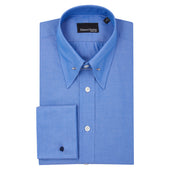Blue Pin Collar Shirt