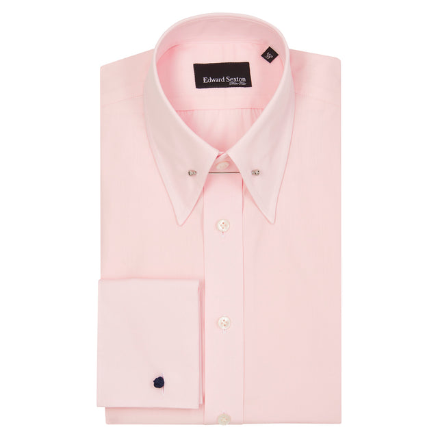 Pink Pin Collar Shirt