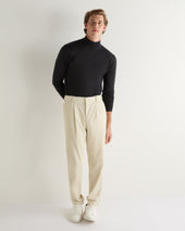 Men S Pimlico Fine Gauge Cashmere Roll Neck Jumper Dark Grey