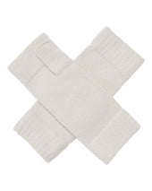 Unisex Fingerless Cashmere Gloves Snow Grey