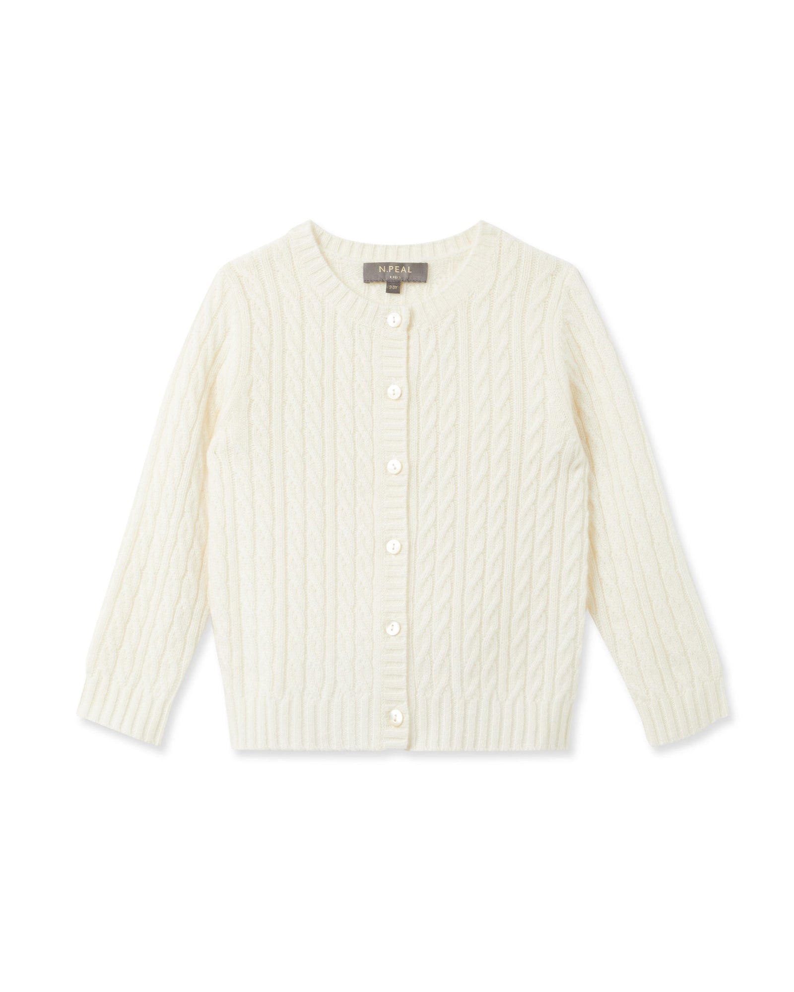 Cashmere Cable Cardigan New White