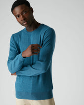 007 Crew Neck Cashmere Jumper Wave