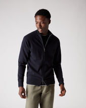 Men S Knightsbridge Full Zip Cashmere Jumper Blue