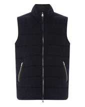 Men S Mall Reversible Cashmere Gilet Blue