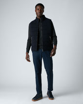 Men S Mall Reversible Cashmere Gilet Blue